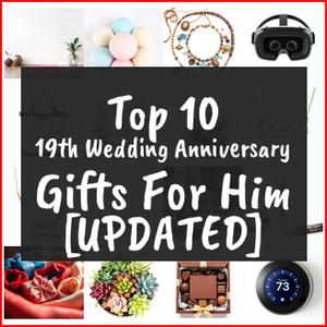 19th wedding anniversary gifts for him